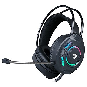 Headset Gamer Ninja BN-H03 RGB Rainbow 50mm C/ Cabo 2m