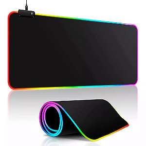 Mousepad Gamer 800 x 300mm RGB Preto Aitek Delta P8030