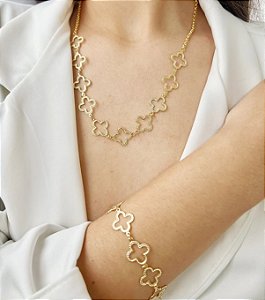 Conjunto Aurora da Sorte Ouro 18K