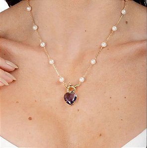 Colar Cuore Prezioso- Ouro 18K