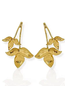 Brinco Aurora- Folhado Ouro 18 K