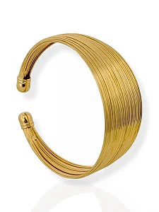Bracelete Índia- Folhado Ouro 18k