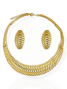 Conjunto Lara- Folhado Ouro 18 k