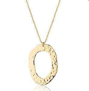Conjunto Orgânico Oval - Banhado Ouro 18K- Semijoia
