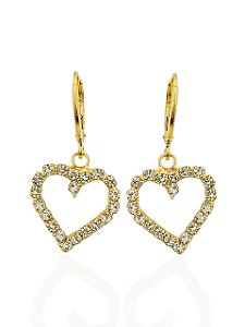 Brinco Cuore Zirconia