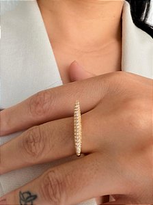 Anel Moderno Zircônia