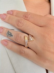 Anel Prego Zircônia