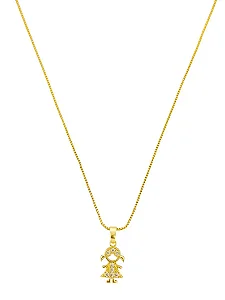 Colar Menina- Folheado Ouro