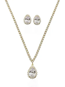 Conjunto Seraphine Cristal - Ouro
