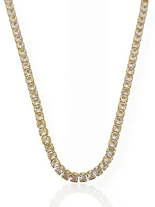 Colar Riviera Cristal - Ouro