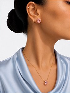 Conjunto Gota Lisa Rosa