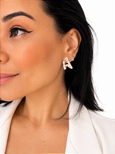 Brinco Imperatriz Zirconia Ouro