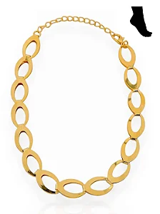 Tornozeleira Oval Vazada Ouro (TORNOVO)