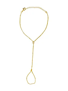 Pulseria Hand Chain Ponto de Luz Ouro (PULHCPLO)