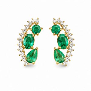 Brinco Ear Cuff Turqueza