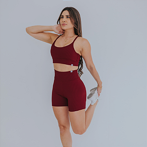 Conjunto Shorts (Bordô)
