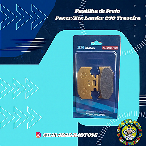 Pastilha de Freio Traseira Fazer 250 Xtz 250