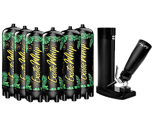 6 Cápsulas de Chantilly + 1 Máquina de Chantilly - Kit Elite