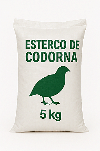 5kg Adubo Orgânico - Esterco curtido de Codorna