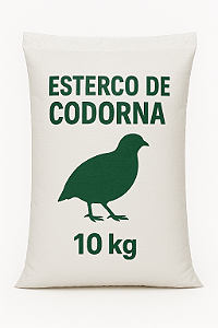 10kg Adubo Orgânico - Esterco curtido de Codorna