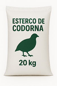 20kg Adubo Orgânico - Esterco curtido de Codorna
