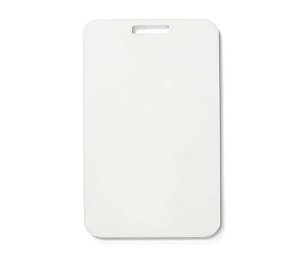 Crachá de Acrílico Branco 5x8,5cm