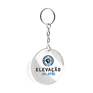 Chaveiro Acrílico Cristal 5x5cm - Elevação JIu-Jitso