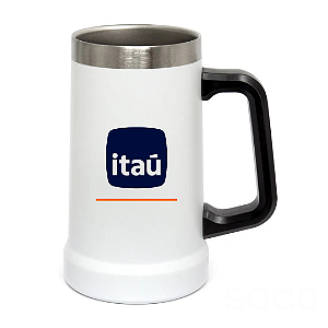 Caneca Térmica de Aço Inox 700ml itaú