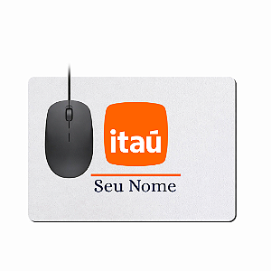 Mouse pad de Latex Retangular 19x23cm Itaú