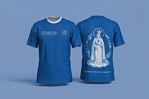 Camiseta Nossa Senhora de Fátima 100% Algodão