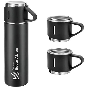 Kit Garrafa Térmica 500ml Edgar Abreu