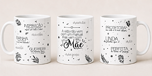 Caneca de cerâmica - Mãe, protetora