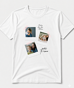 Camiseta de Poliester - Feliz dia das Mães