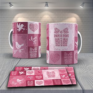 Caneca de ceramica - Love you
