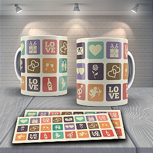 Caneca de ceramica - Love