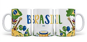 Caneca de ceramica - Brasil 2026