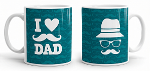 Caneca de cerâmica - I Love Dad