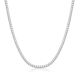 Choker Luxo Riviera Prata 925 Brilho Intenso Brilliance