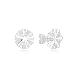 Brinco Abaulado Redondo Prata 925 Moderno Essenza