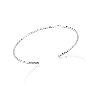 Bracelete Torcido em Prata 925 Twist
