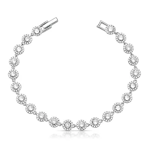 Pulseira Riviera Angelic Cravejada em Prata 925 Luxo e Brilho Brilliance