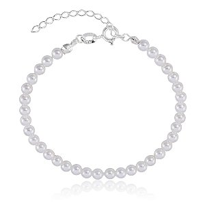 Pulseira de Pérolas Shell em Prata 925 Glow Pearl