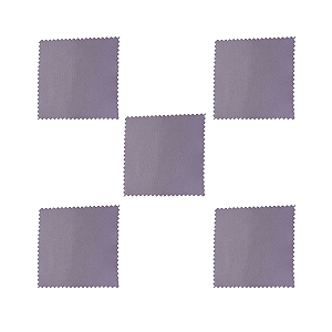 Flanela Mágica para Limpeza de Joias Prata e Ouro 8x8cm Lilás