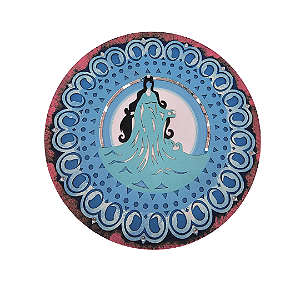 Mandala de Iemanjá Quadro Em Relevo