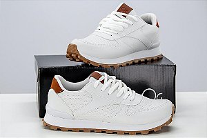 TÊNIS OG COM CADARÇO BRANCO SOLA MARRON