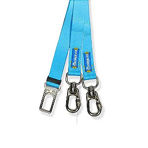 Cinto de Segurança Duplo para cachorros Celeste