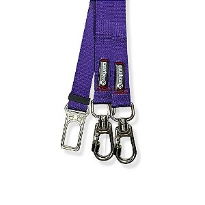 Cinto de Segurança Duplo para cachorros Roxo