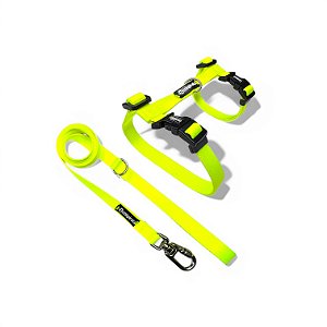 Kit Peitoral para Gatos com Guia | Atacado | Cores Lisas