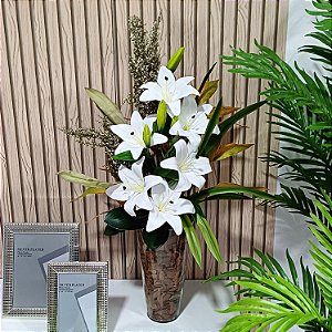 Arranjo Iris de Lirio Branco