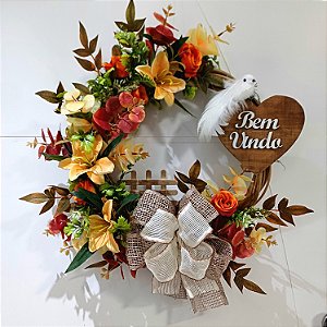 Guirlanda decorativa de Lirios Outonada